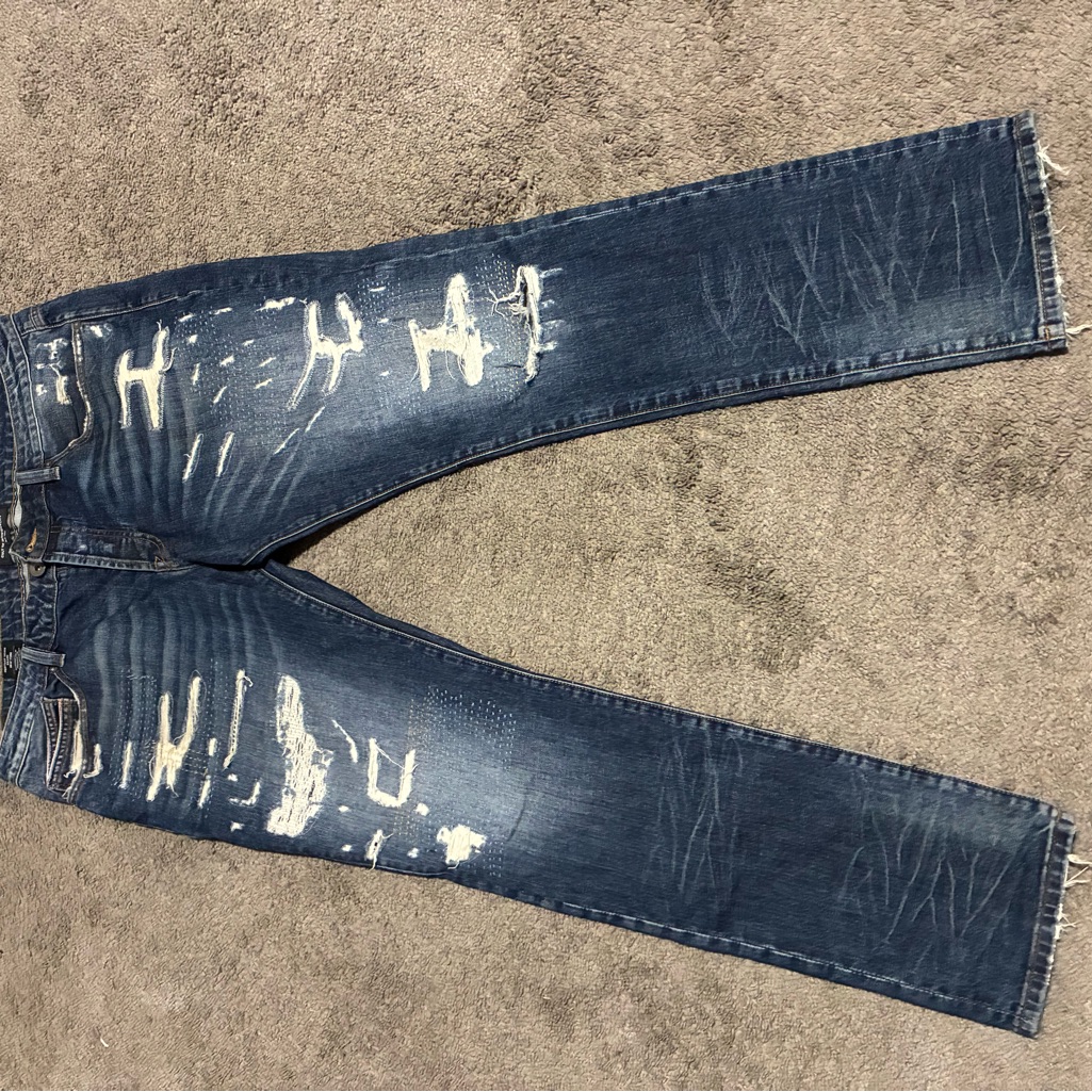 Cult Of Individuality Relaxed Fit Distressed Denim